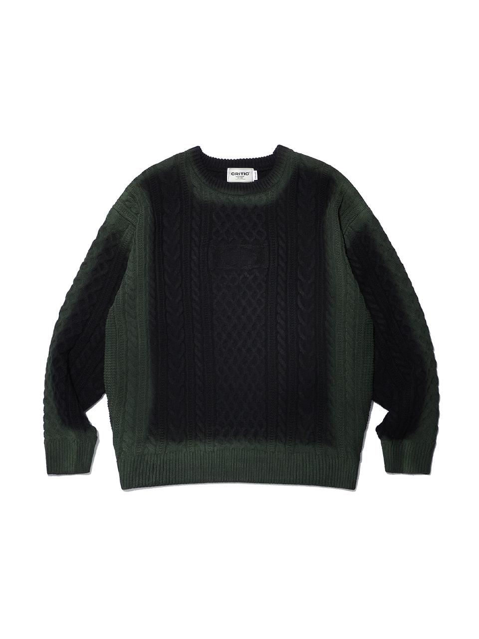 CRITIC WORMHOLE SPRAY CABLE KNIT