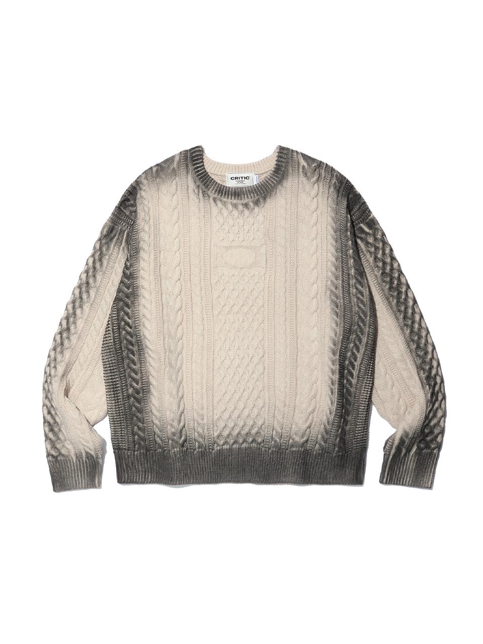 CRITIC WORMHOLE SPRAY CABLE KNIT