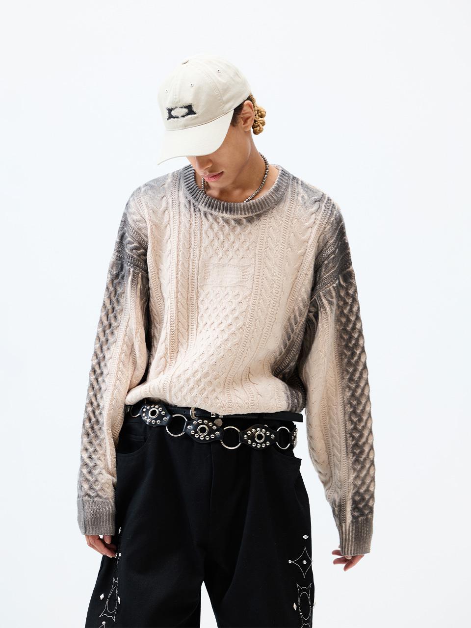 CRITIC WORMHOLE SPRAY CABLE KNIT