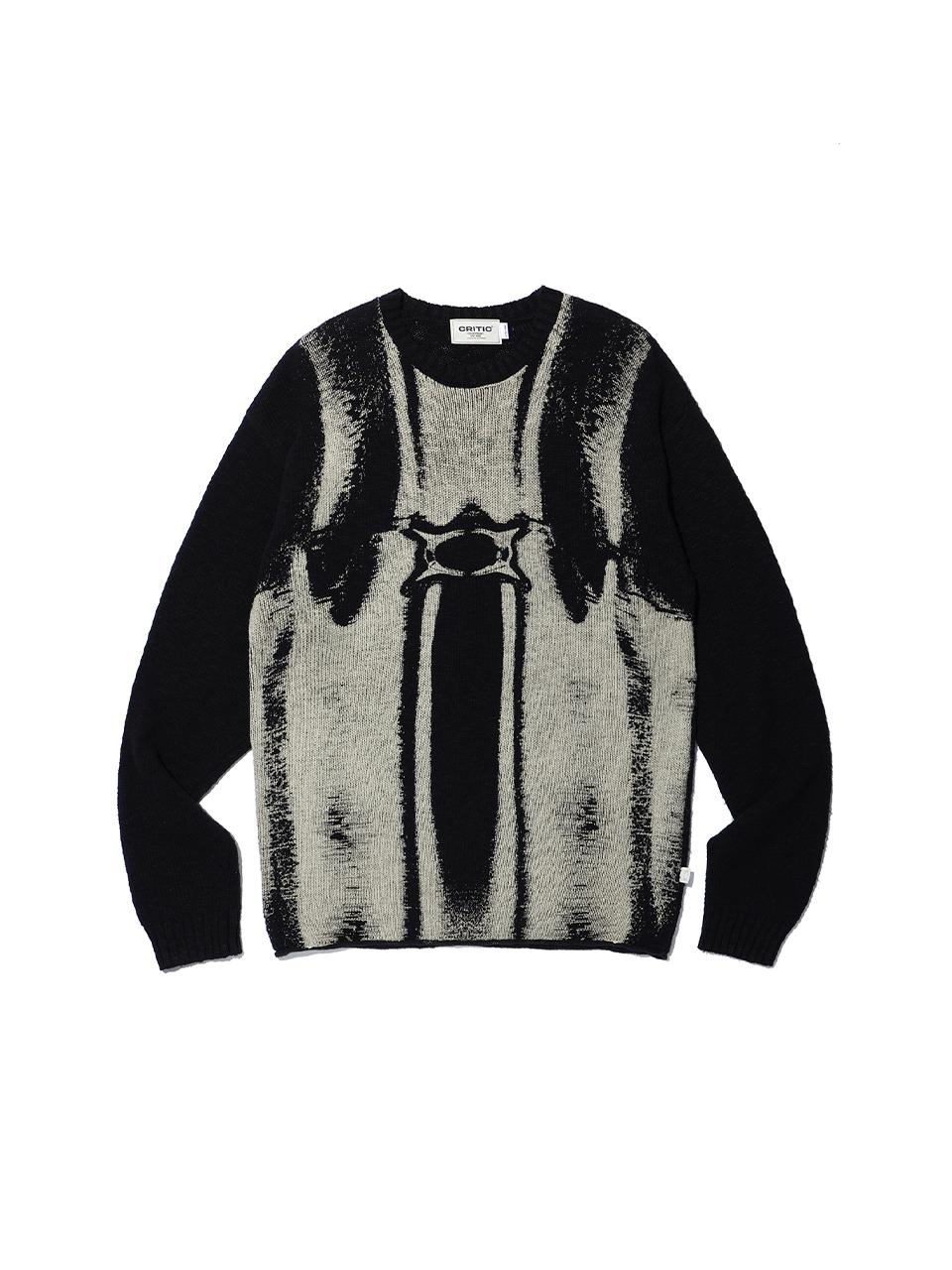 CRITIC VINTAGE WORMHOLE LONG SLEEVE KNIT