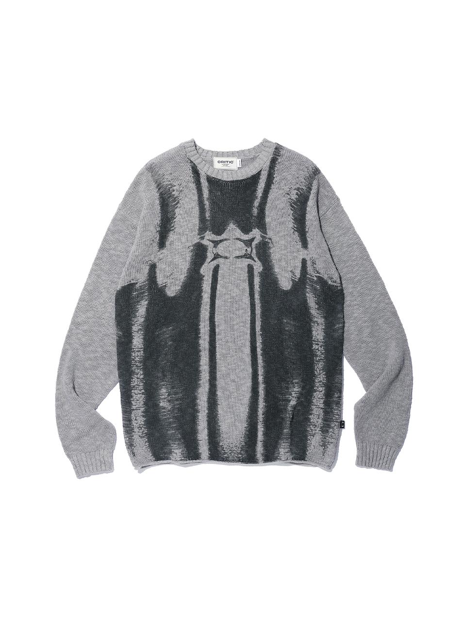 CRITIC VINTAGE WORMHOLE LONG SLEEVE KNIT