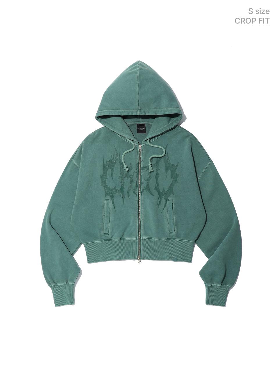 CRITIC PIGMENT GHOST HOODIE ZIP-UP