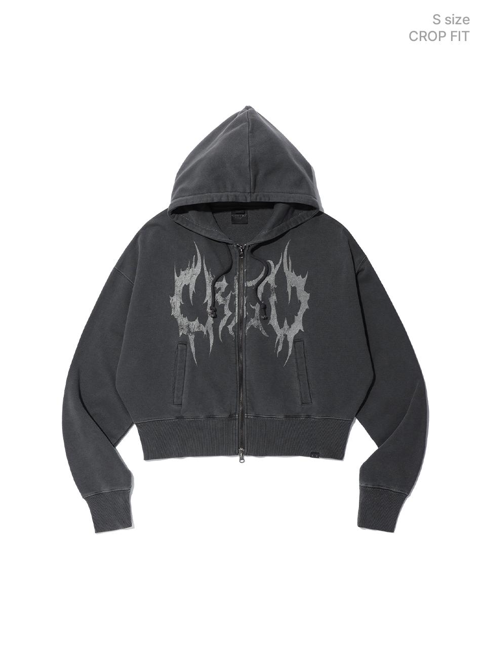 CRITIC PIGMENT GHOST HOODIE ZIP-UP