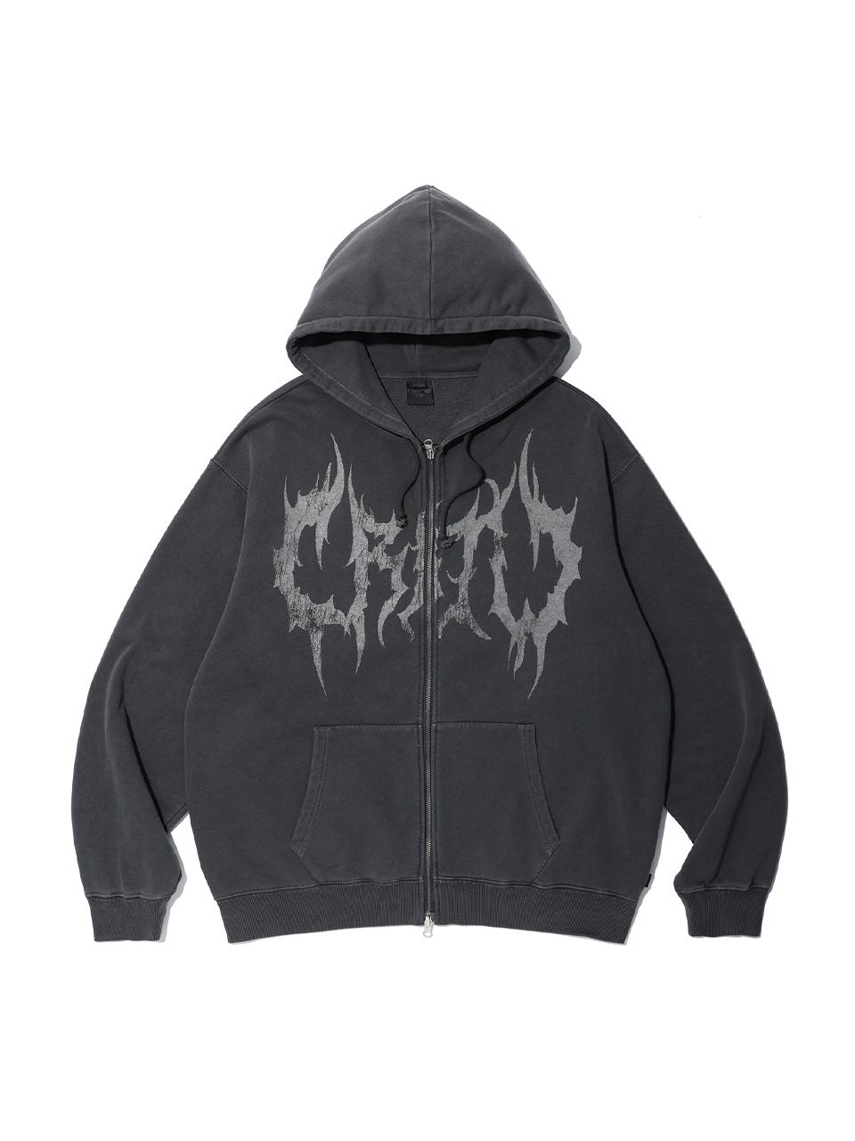 CRITIC PIGMENT GHOST HOODIE ZIP-UP