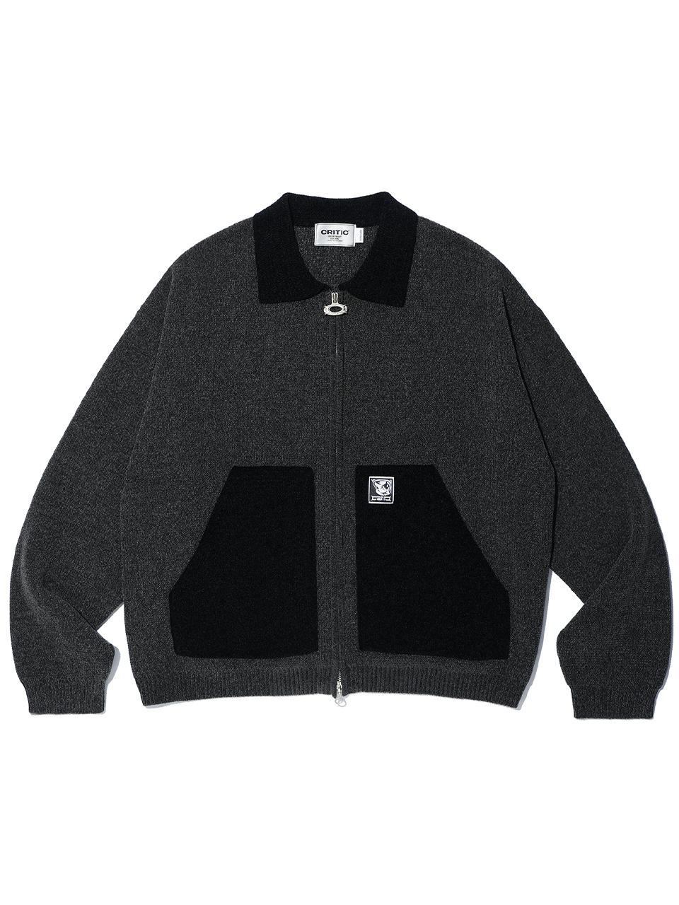 CRITIC WORK JACKET KNIT ZIP UP