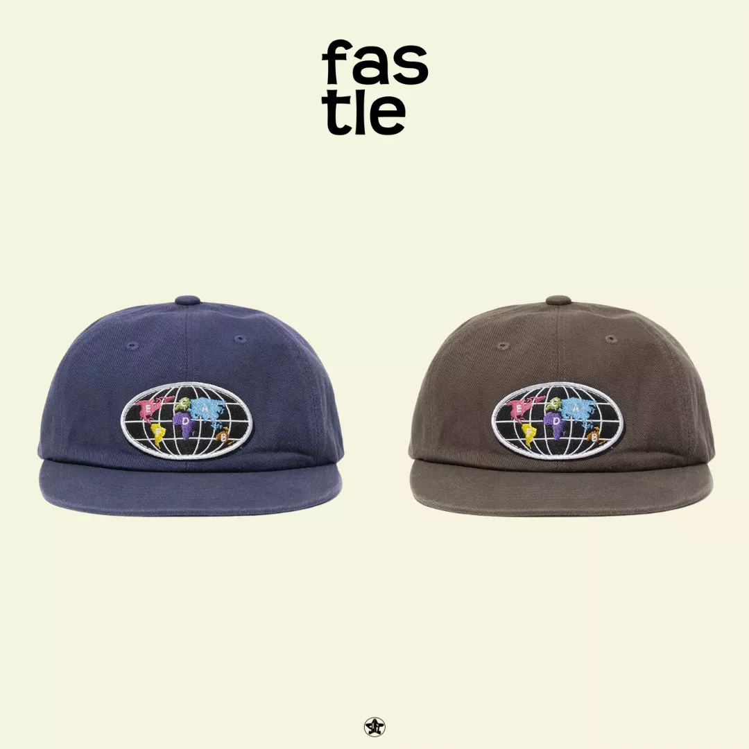 FASTLE World Map WP Washed Cap