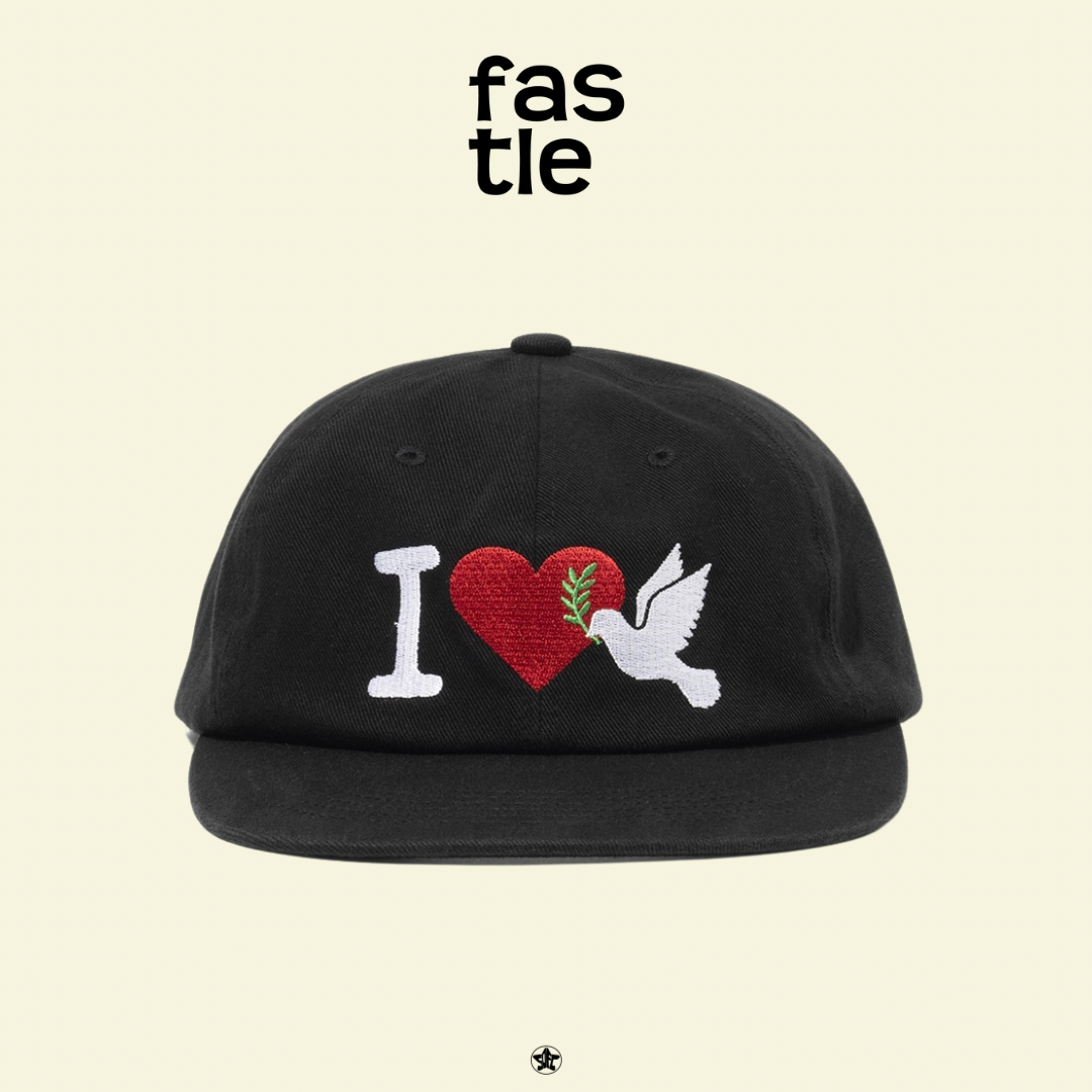 FASTLE I Love Peace Washed Cap