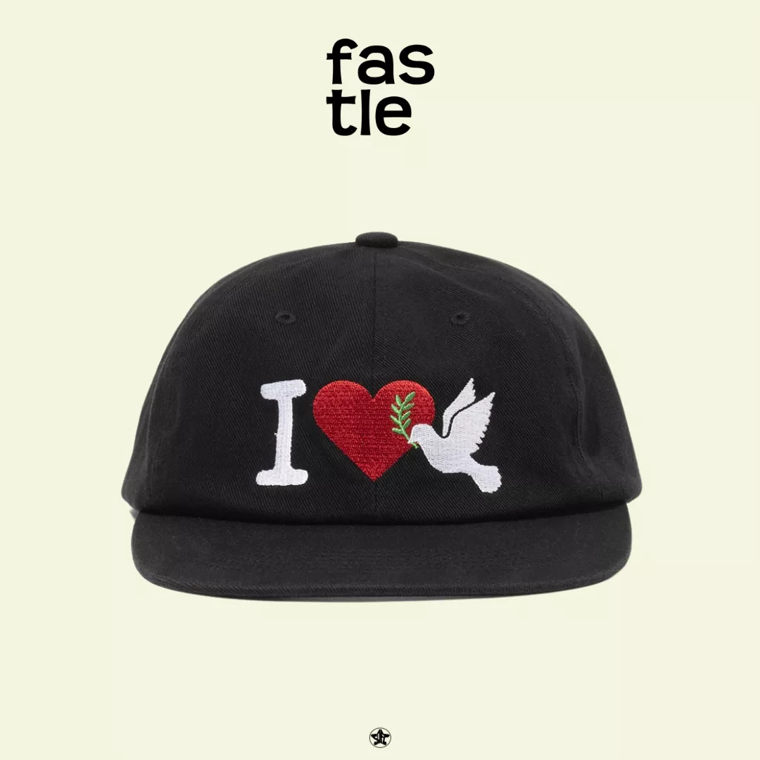 FASTLE I Love Peace Washed Cap