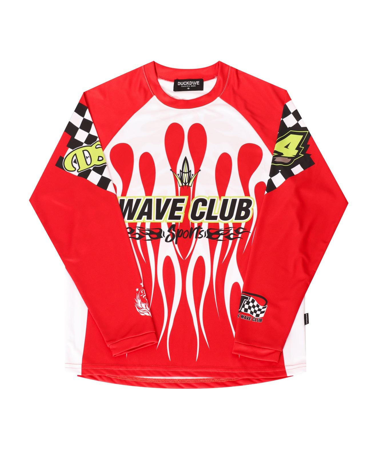 DUCKDIVE Flames burn Mesh long sleeve