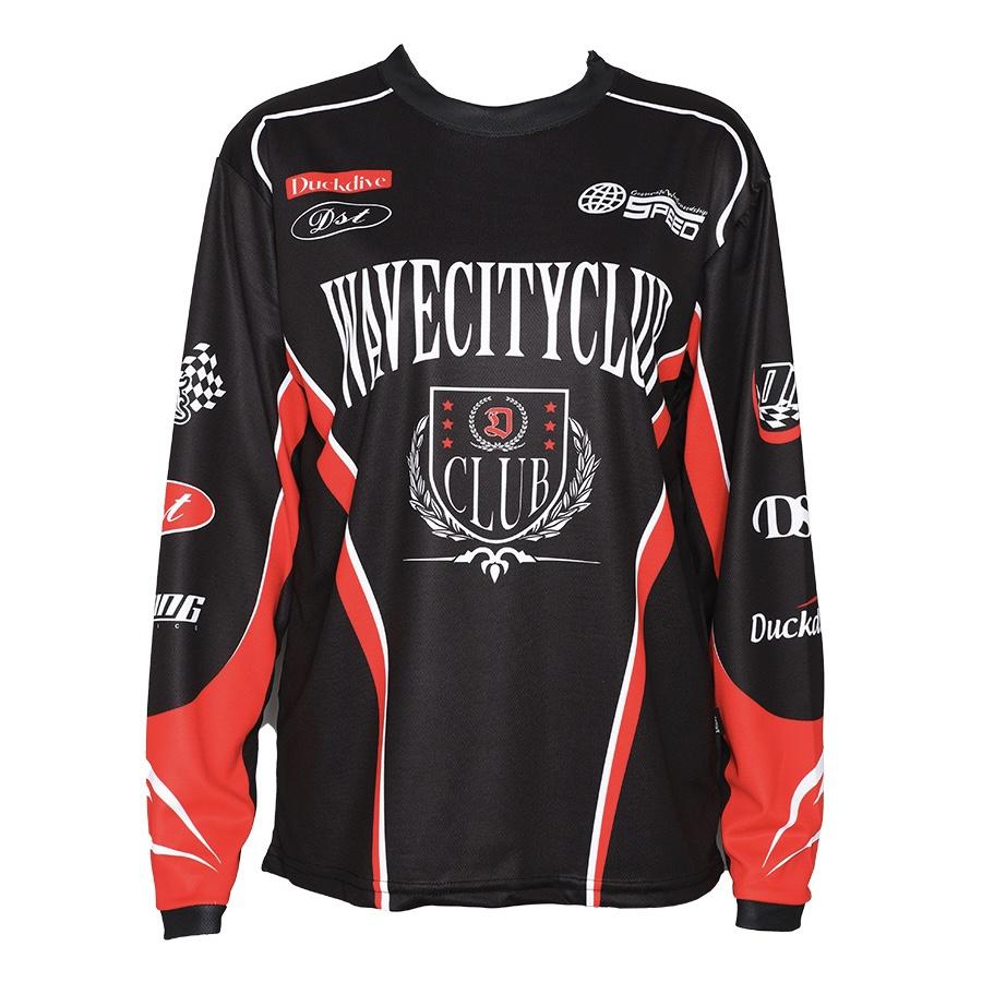 DUCKDIVE Racing Star Raglan Mesh Long Sleeve