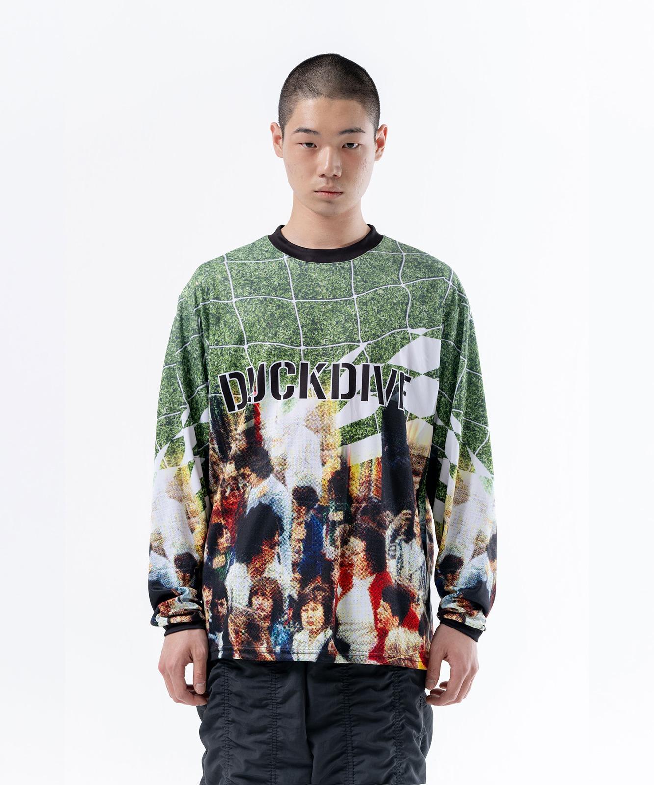 DUCKDIVE Full print mesh jersey long sleeve