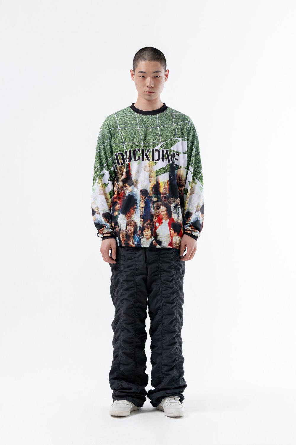 DUCKDIVE Full print mesh jersey long sleeve