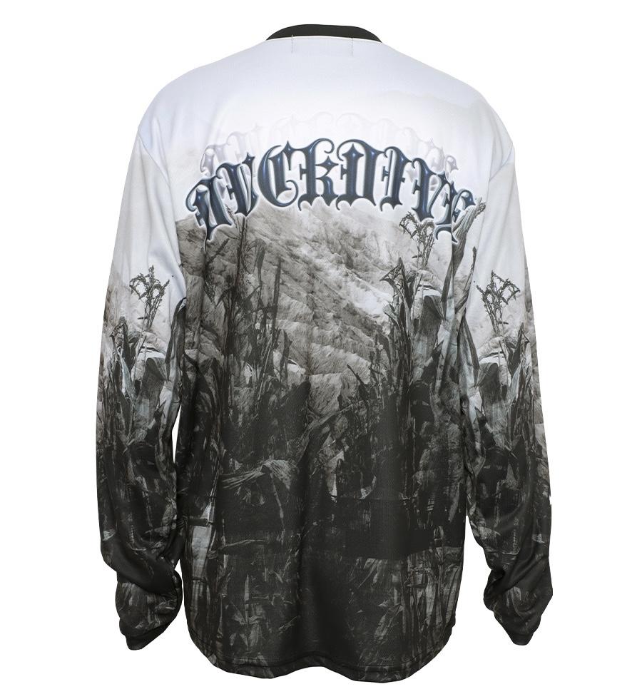 DUCKDIVE Full print mesh jersey long sleeve