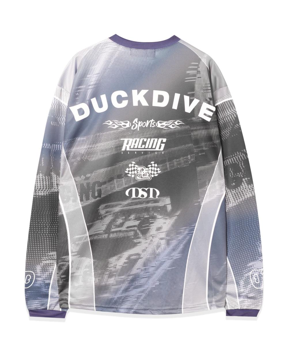 DUCKDIVE Full print mesh jersey long sleeve