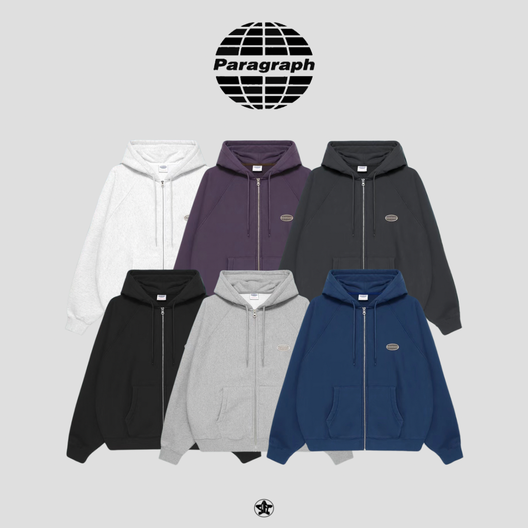 PARAGRAPH METAL ELLIPSE LOGO ZIP HOODIE