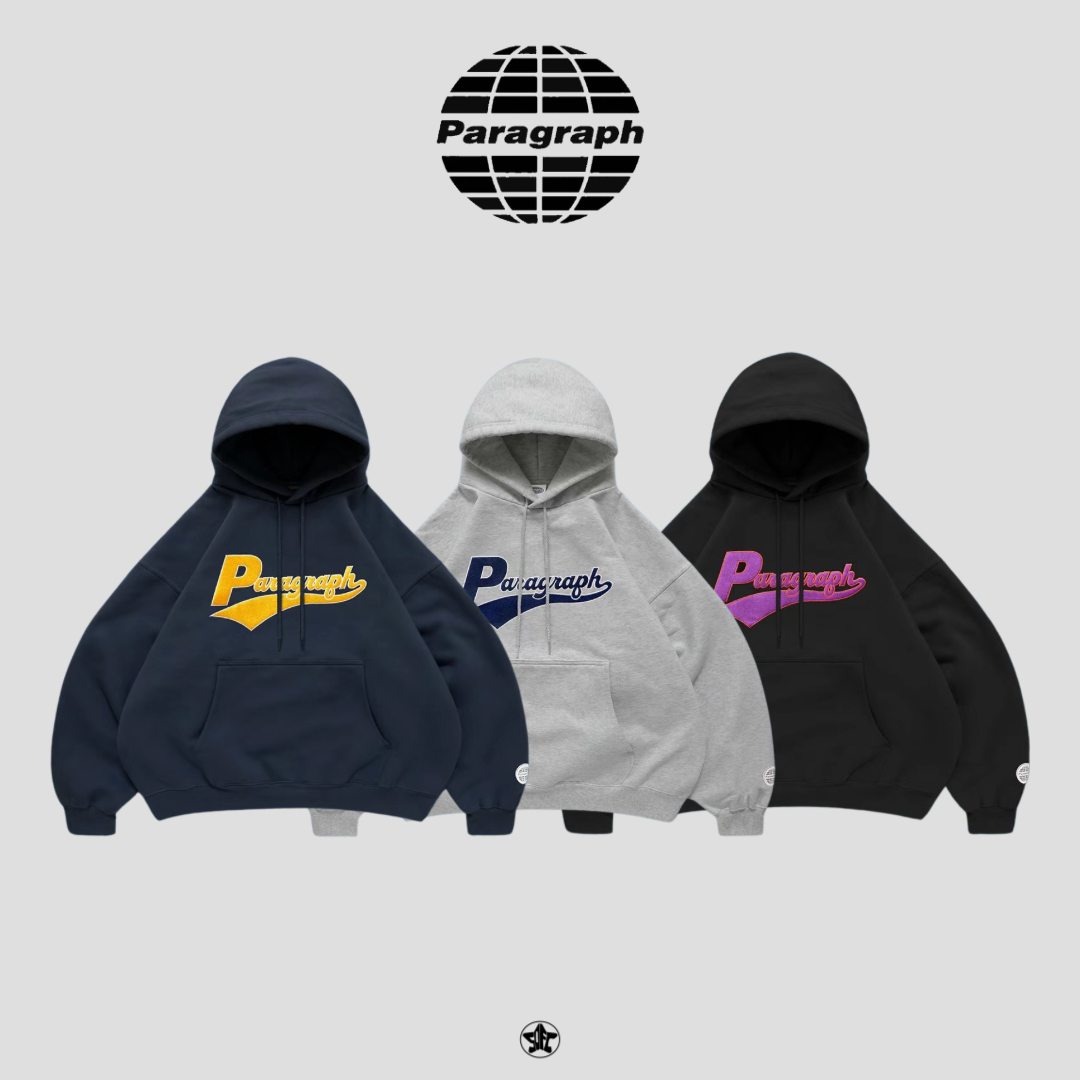 PARAGRAPH FLAG FONT LOGO HOODIE