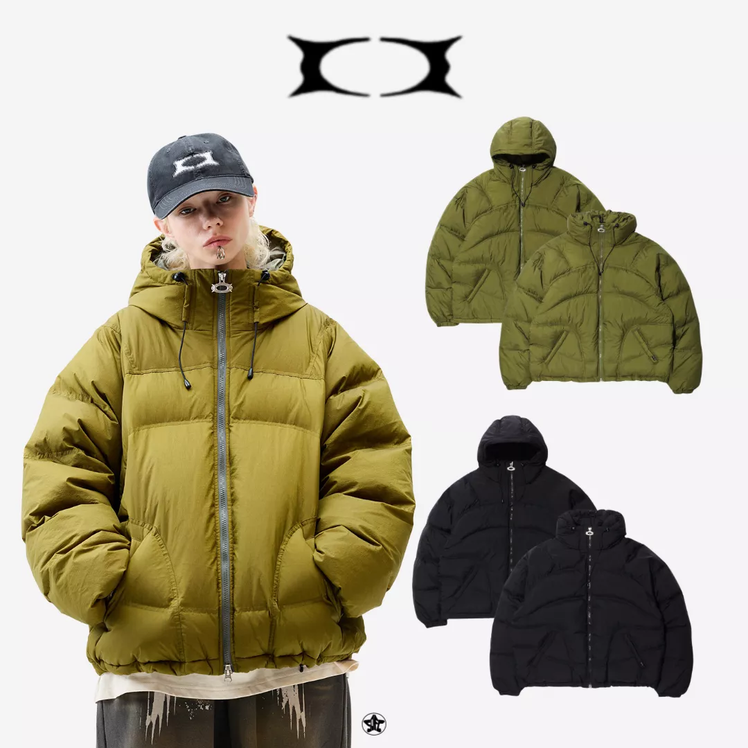 CRITIC WORMHOLE HOODED DOWN PUFFER JACKET