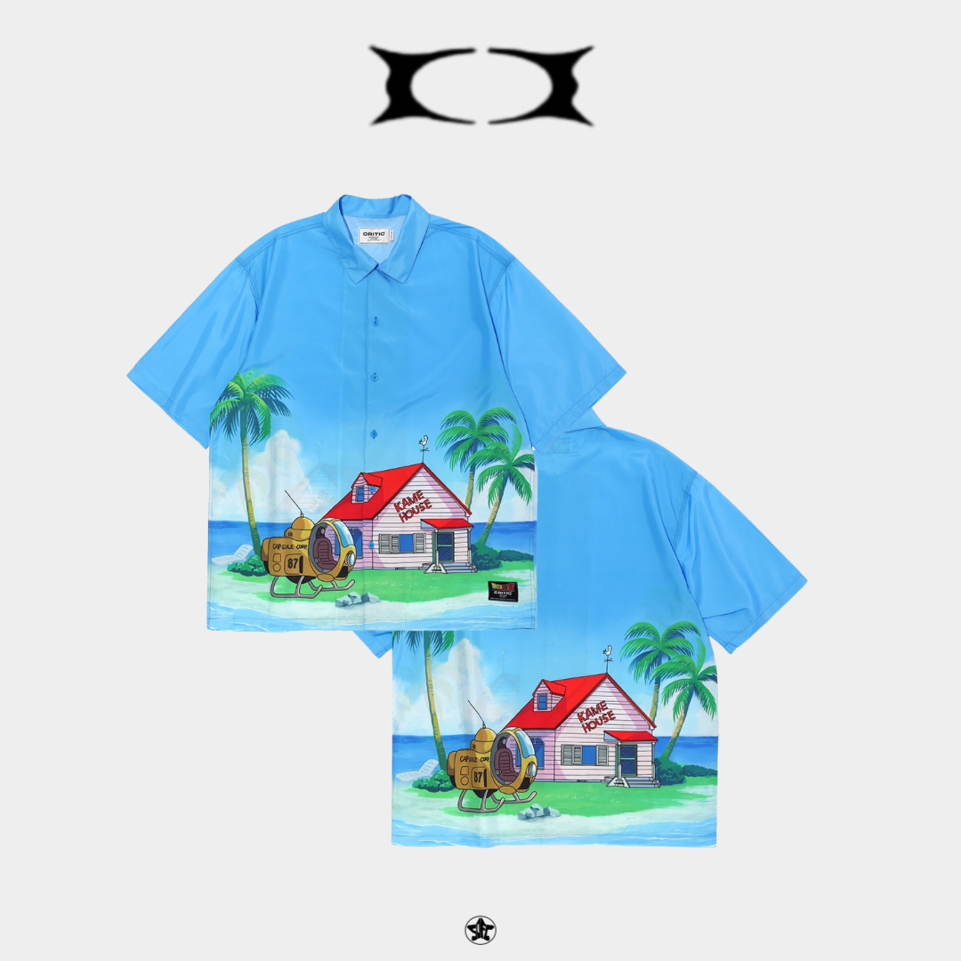 CRITIC X DRAGON BALL Z HOUSE OPEN COLLAR SHIRT