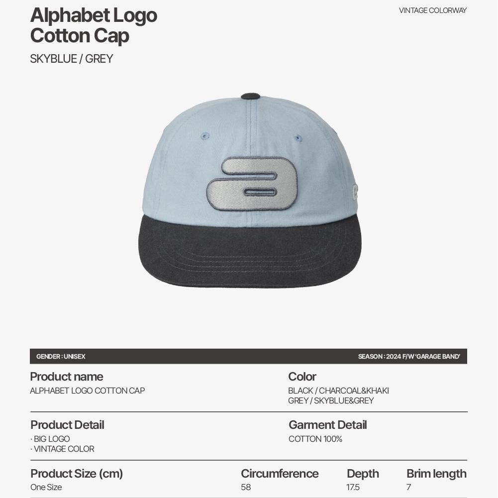 aeae ALPHABET LOGO COTTON CAP