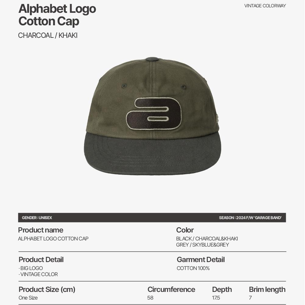 aeae ALPHABET LOGO COTTON CAP