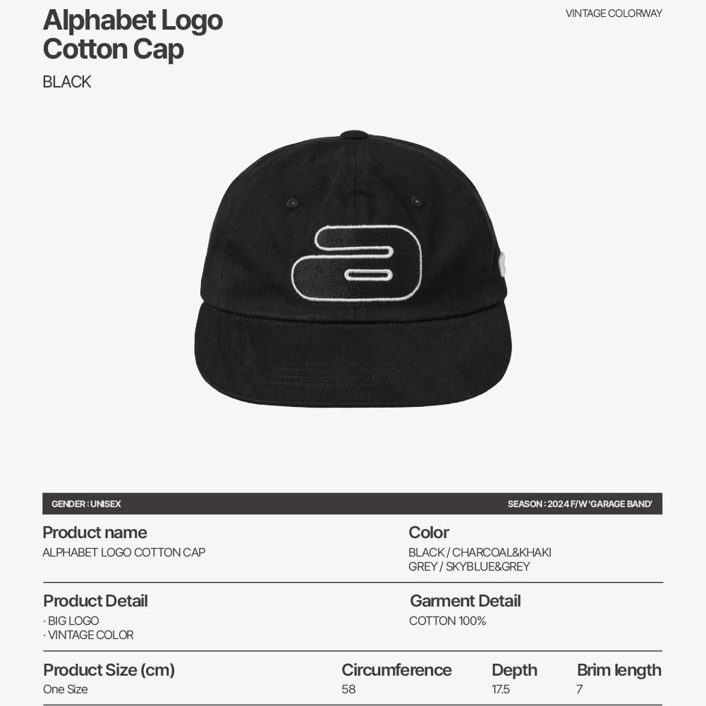 aeae ALPHABET LOGO COTTON CAP