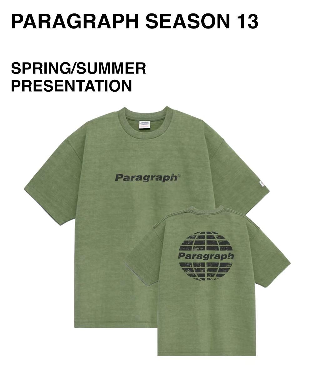PARAGRAPH WASHED CIRCLE LOGO 短Tee