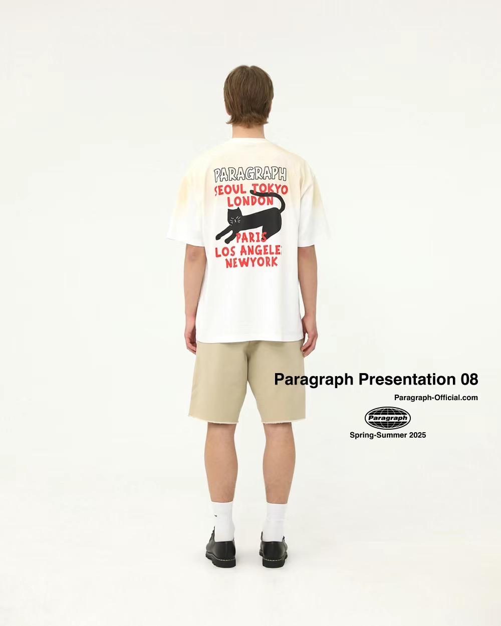PARAGRAPH BLACK CAT短Tee