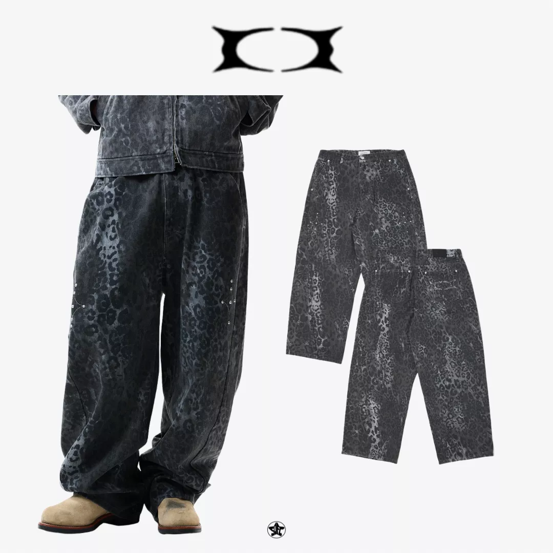 CRITIC LEOPARD CURVED PANTS長褲