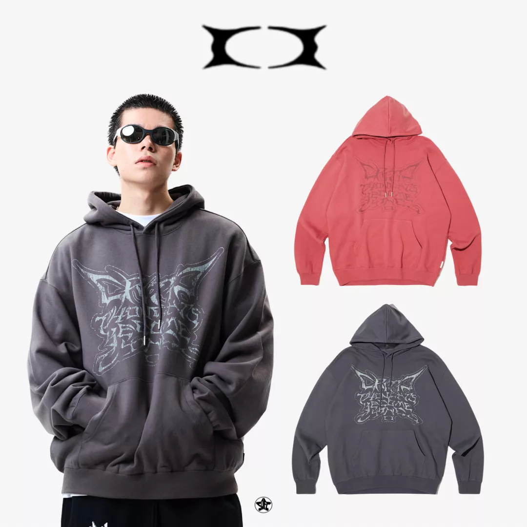 CRITIC CRACK LETTERING HOODIE帽Tee