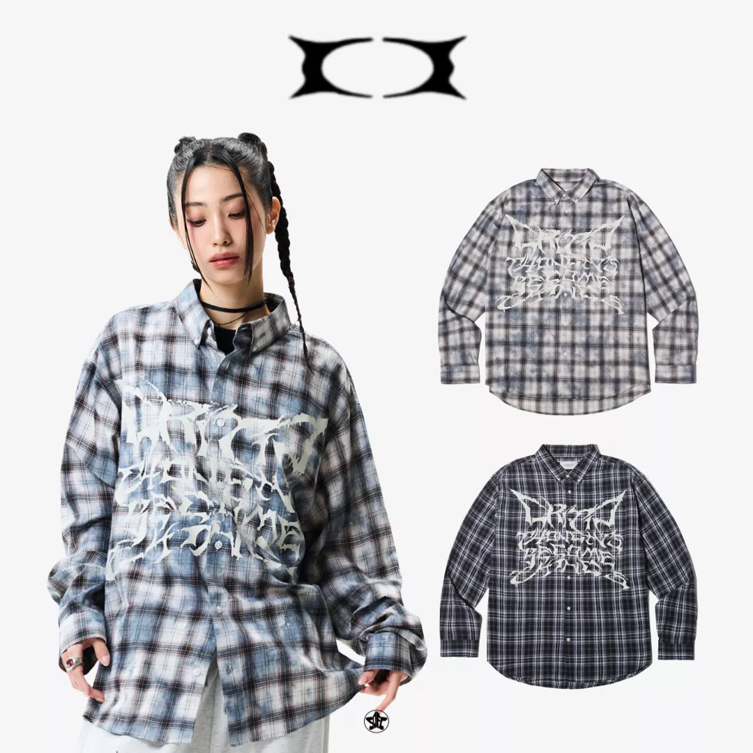 CRITIC DESTROY WASHED CHECK SHIRT襯衫