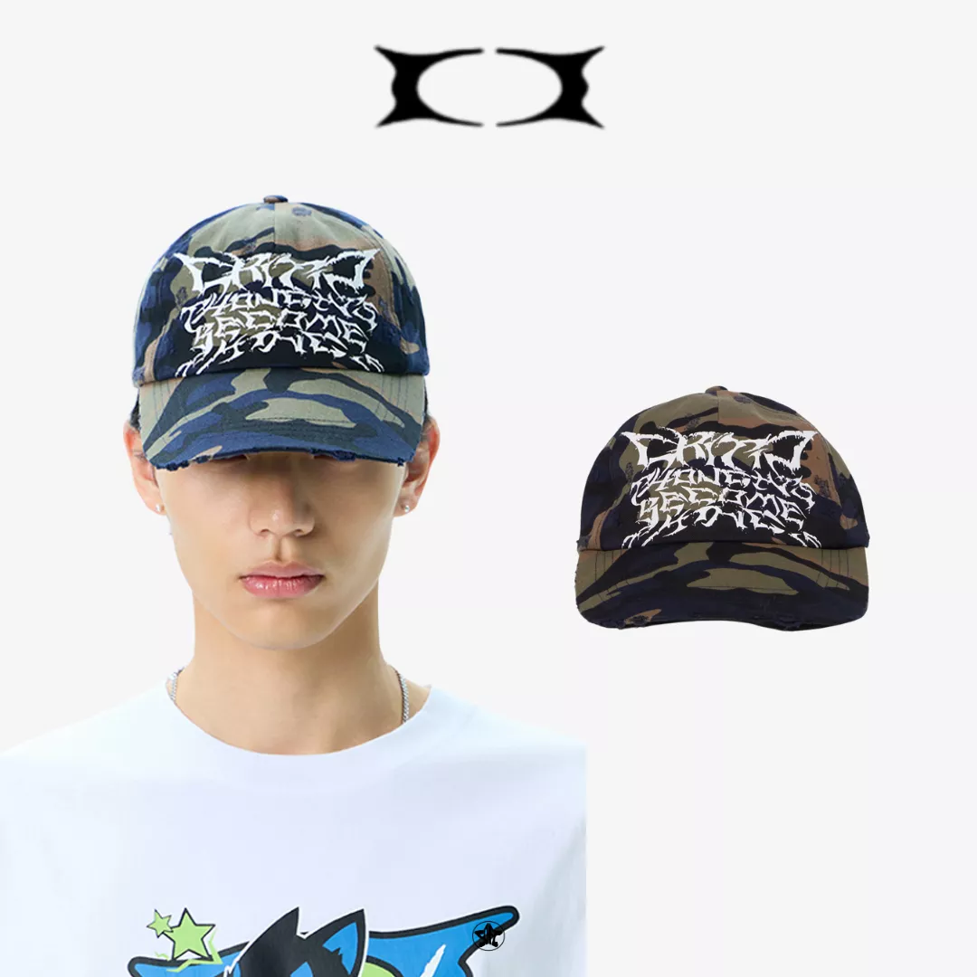 CRITIC RIFT LETTERING DESTROY WASHED CAP老帽