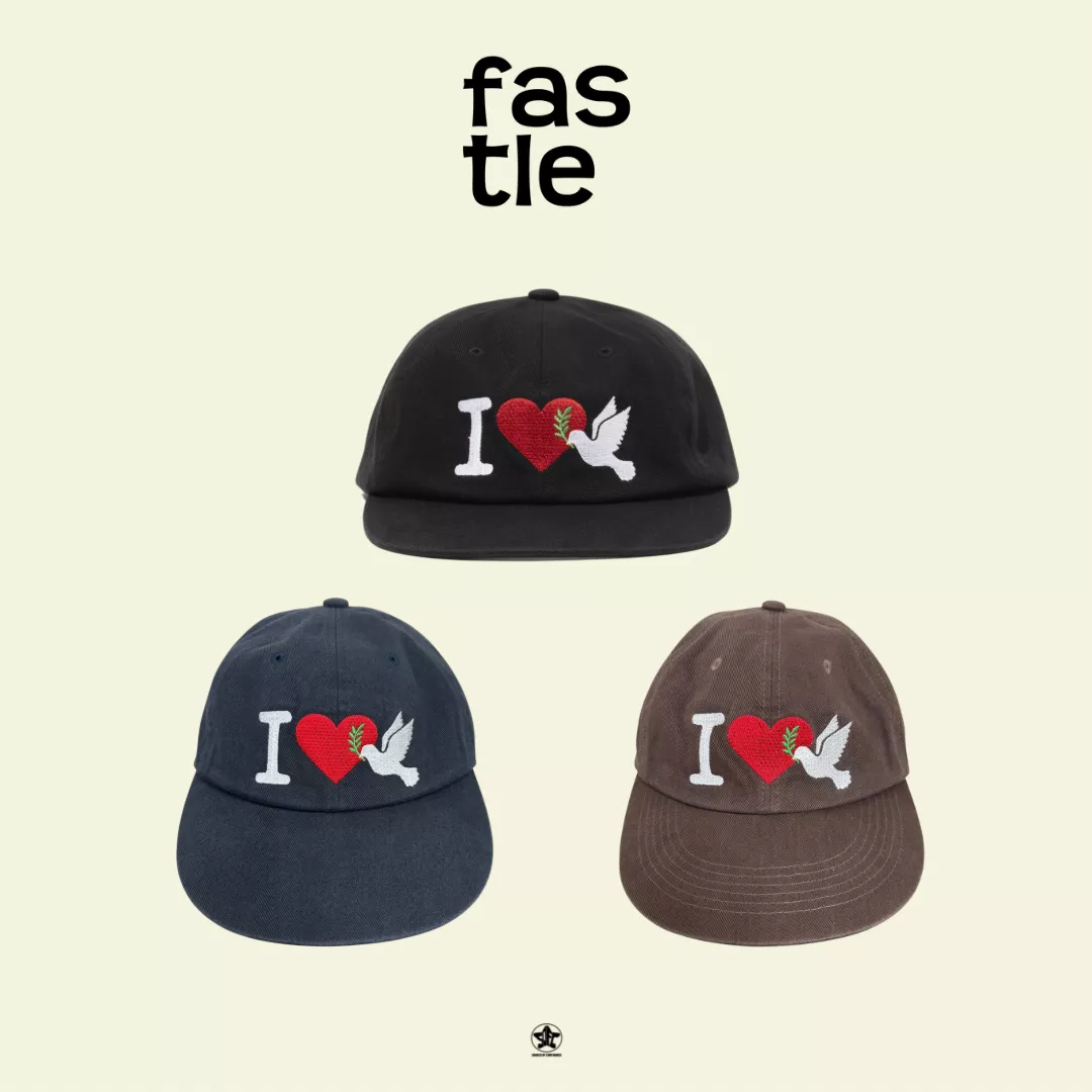 FASTLE I Love Peace Washed Cap