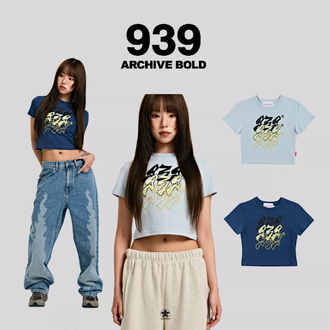 ARCHIVE BOLD 939 SMASHED LOGO CROP TOP塗鴉標誌短版上衣