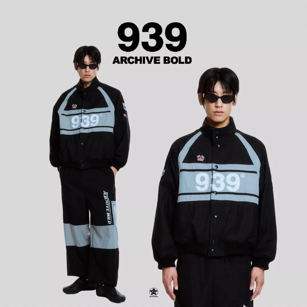 ARCHIVE BOLD 939 RACING PANEL PADDED JACKET賽車拼接羽絨外套