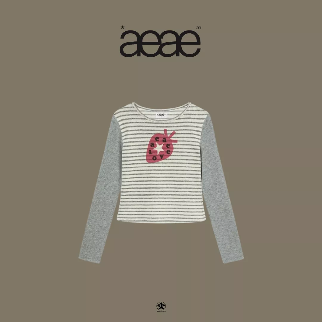 aeae STRAWBERRY TEE草莓印花短袖上衣