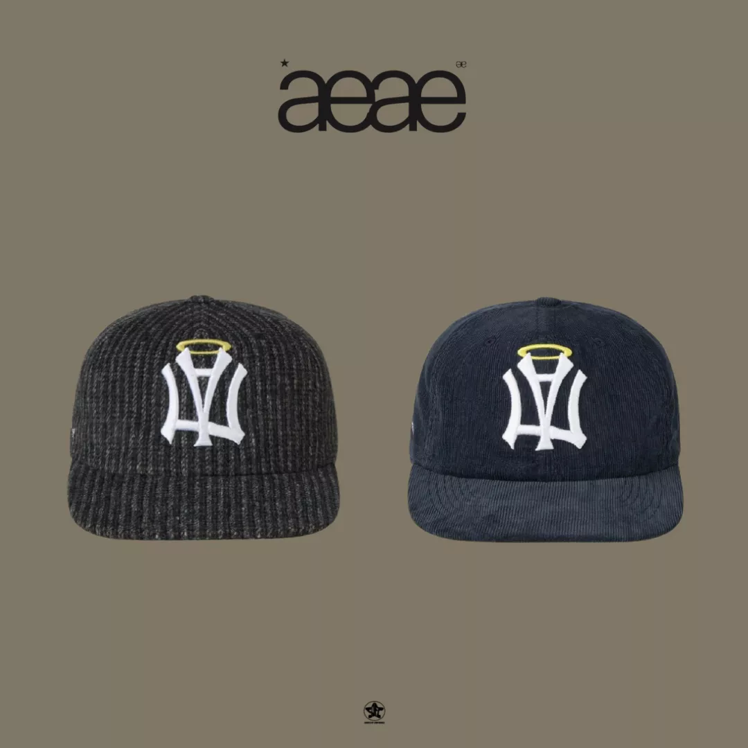 aeae AE SYMBOL STRIPE ANGEL WING CAP條紋天使翅膀棒球帽