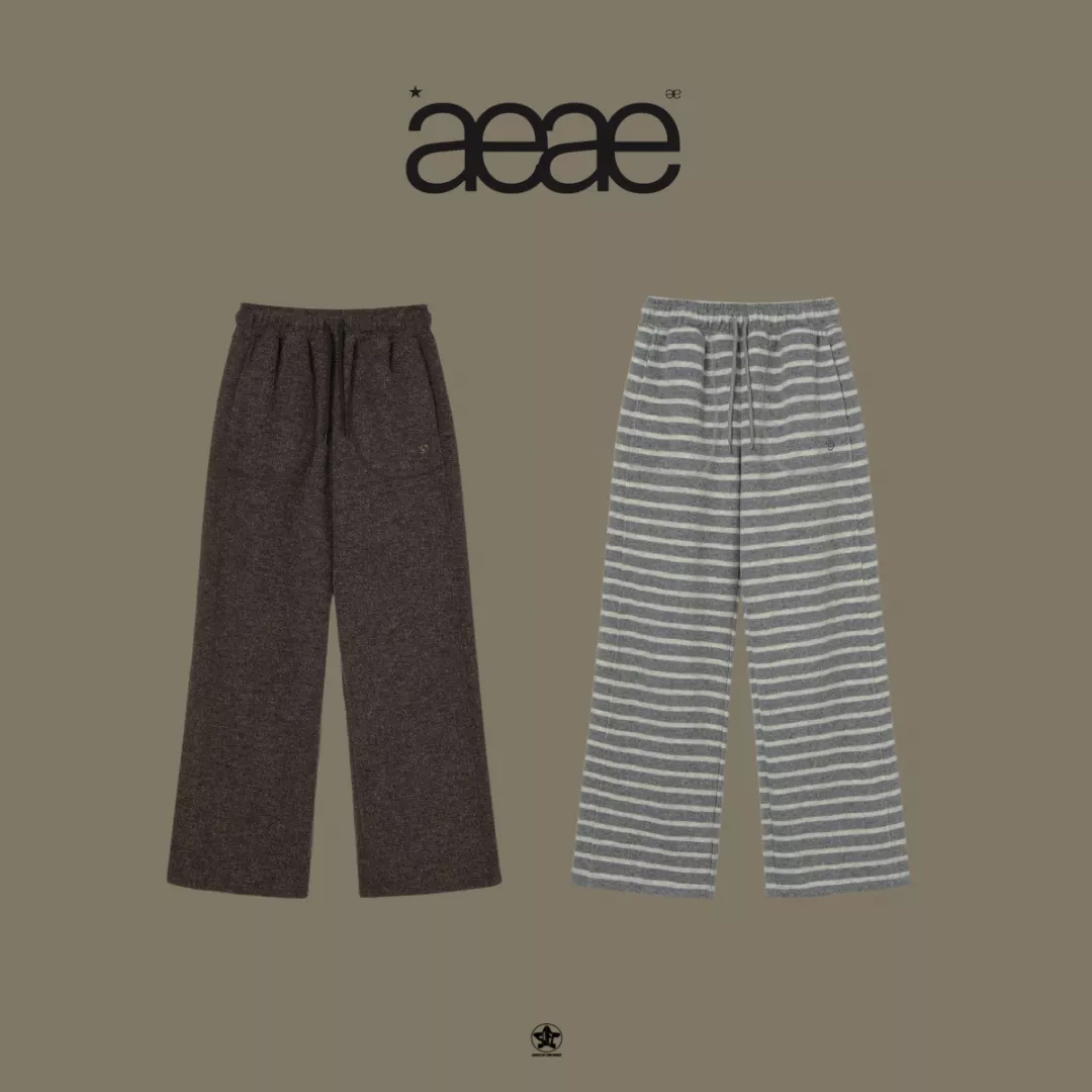 aeae BOUCLE FLEECE PANTS圈圈絨保暖長褲