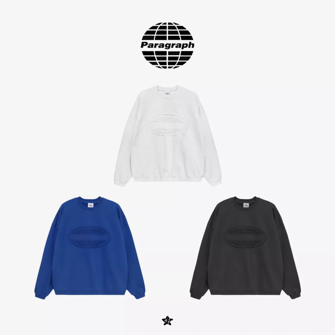 PARAGRAPH DESTROYED PATCH CREW破壞風拼布圓領上衣