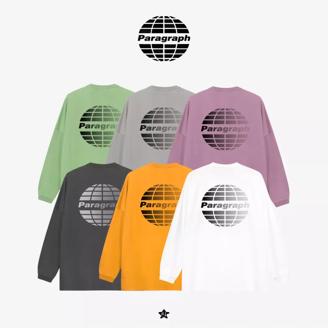 PARAGRAPH GRADIENT CIRCLE LOGO L/S漸層圓形LOGO長袖上衣