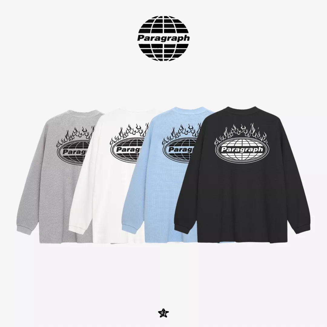 PARAGRAPH FLAME LOGO THERMAL L/S火焰 LOGO 針織長袖上衣
