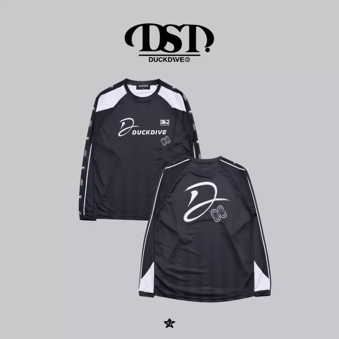 DUCKDIVE프로 팀 래글런 져지 롱슬리브職業隊Raglan長袖運動上衣