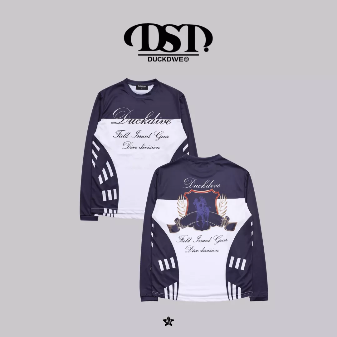 DUCKDIVE필드 기어 져지 롱슬리브場域裝備網眼長袖上衣