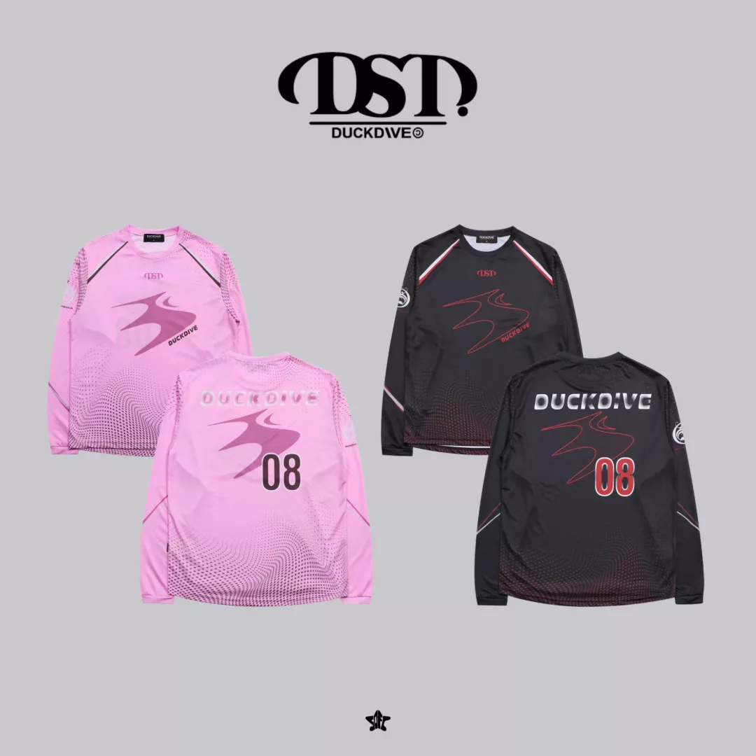 DUCKDIVE스머지 스피드 져지 롱슬리브DST Smudge Speed 網眼運動長袖上衣