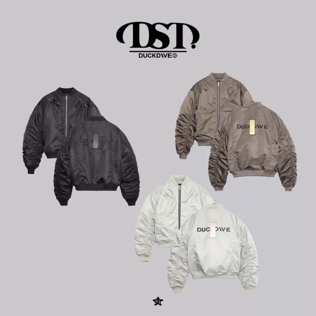 DUCKDIVE SMS 세이프 벨트 봄버 점퍼尼龍帶飛行員夾克