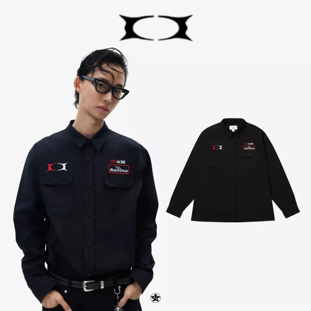 CRITICＸBlue Archive Gourmet Research SocietyWork Shirt蔚藍檔案聯名工作襯衫