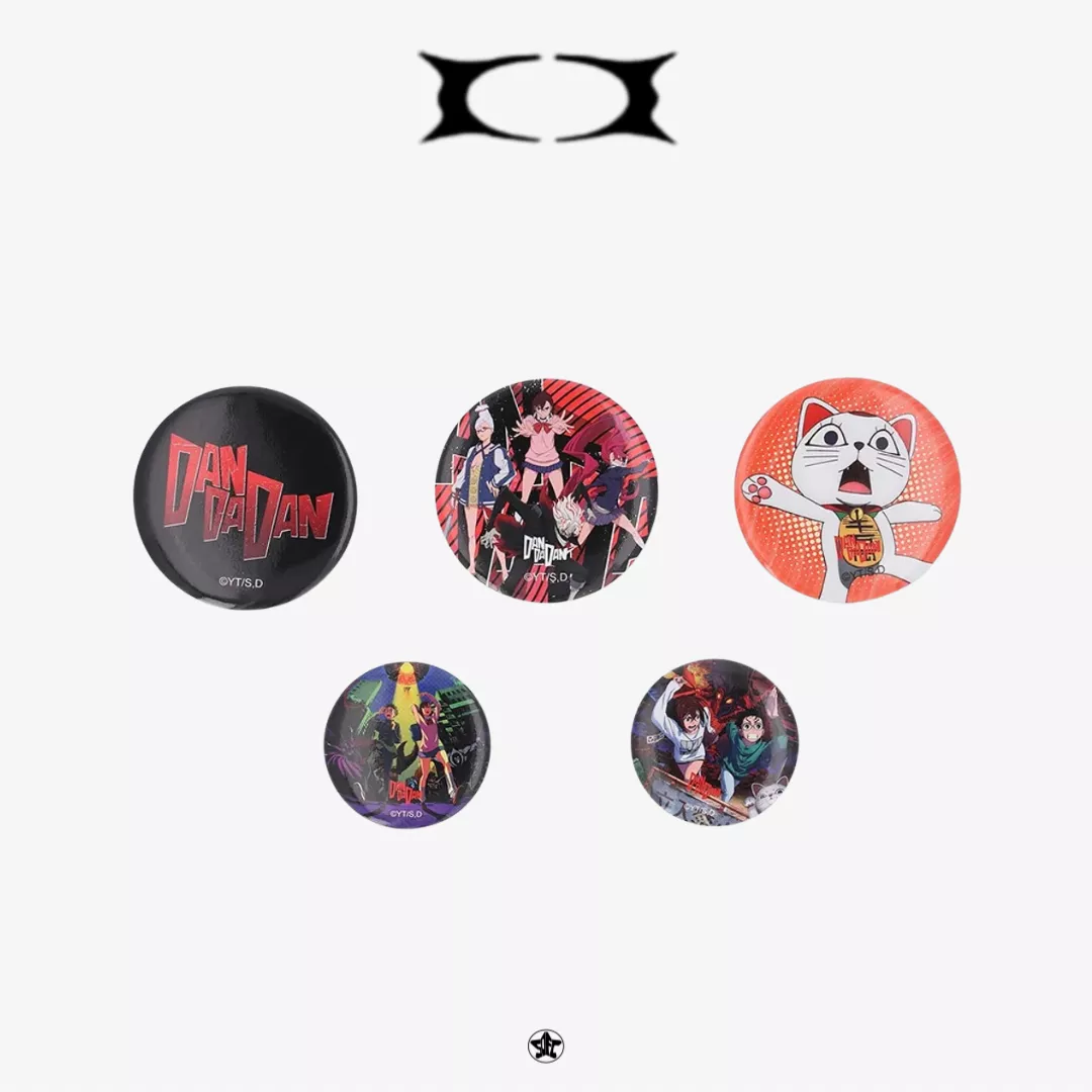CRITIC X Dandadan Pin Button 5P Set膽大黨聯名徽章五件組