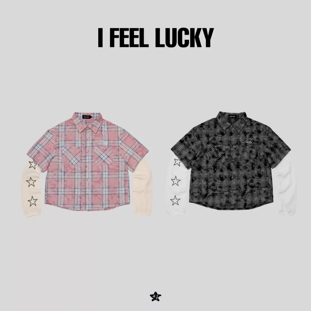 IFEELLUCKY Double layered waffle check shirt雙層華夫格格紋襯衫