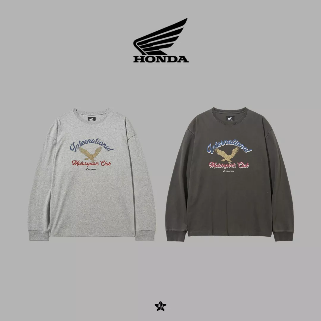 Honda Vintage Pigment Long Sleeve復古水洗長袖T-shirt