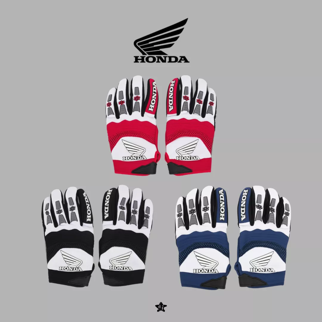 Honda Velcro Motorcycle Glove魔鬼氈騎士運動手套