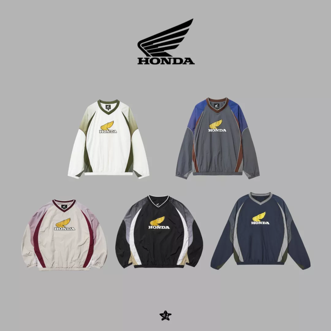 Honda Vintage Logo Speed Track Nylon Long Sleeve Light復古標誌賽道尼龍長袖上衣